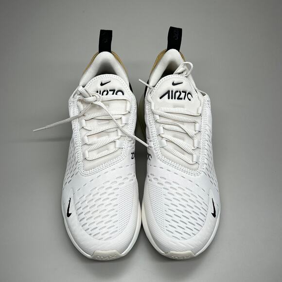 NIKE W Air Max 270 Foam Insole Mesh Sneakers Women's Sz 7 White Gold DZ77736 001 - Picture 3 of 12